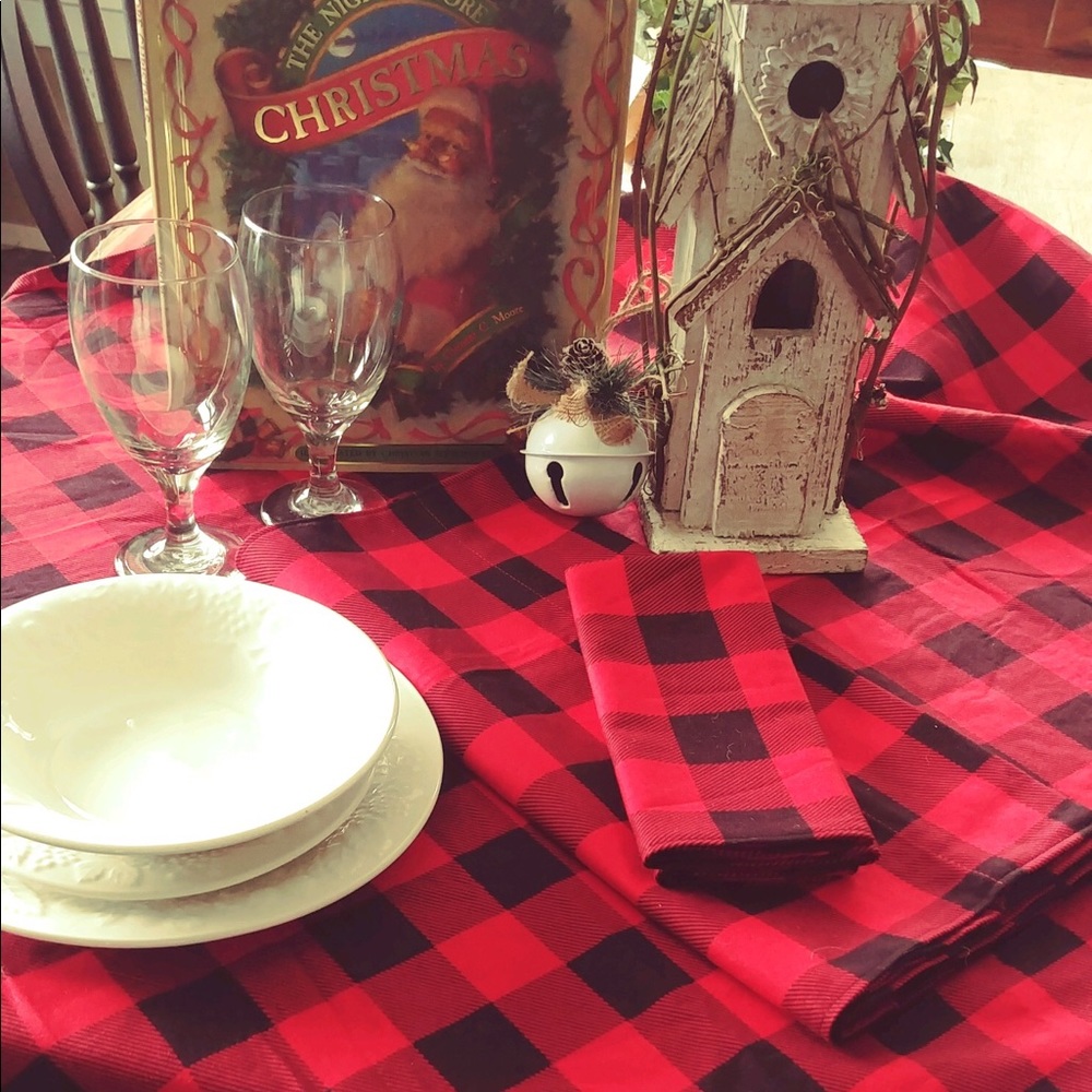 Buffalo Check tablecloth set